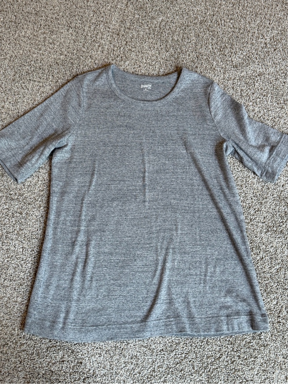 Duluth Trading Co Gray Short-Sleeve Crewneck Tee